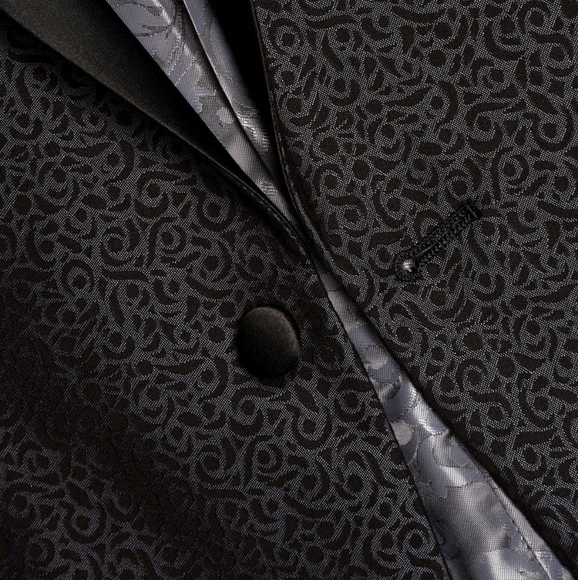 Savile Row One Button Slim Fit Dinner Jacket - Picture 5 of 6